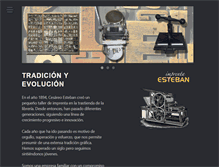 Tablet Screenshot of imprentaesteban.com